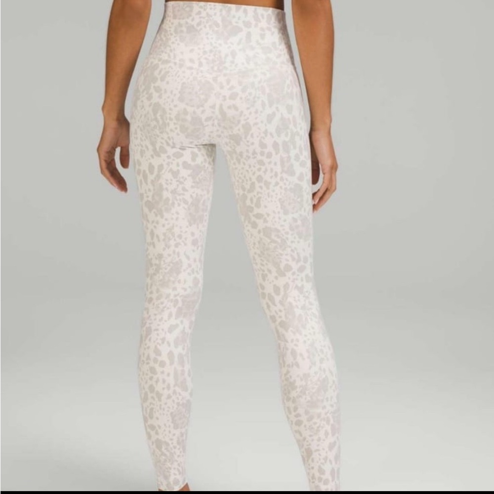 Lululemon double Align, Snow Leopard Print Leggings